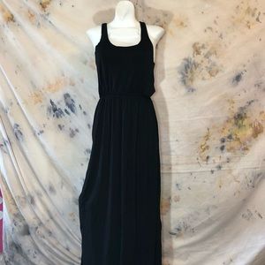 TOBI black stretchy knit sleeveless maxi dress